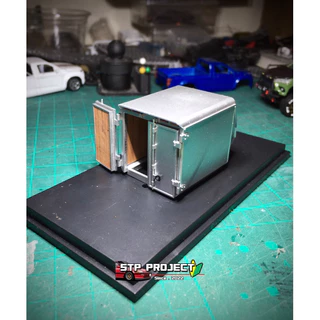 โมเดลตู้ทึบ1/64 เปิดฝาได้ สำหรับใส่รถ Dmax majorette