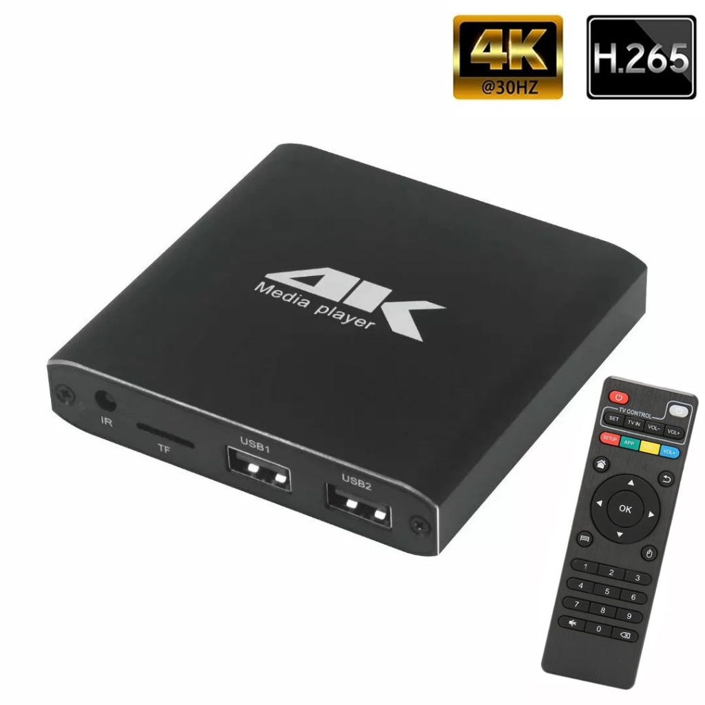 Mini 4K 265 Advertising Player Media Player Support TF Card USB Disk 1080P Full HD MultiMedia Player