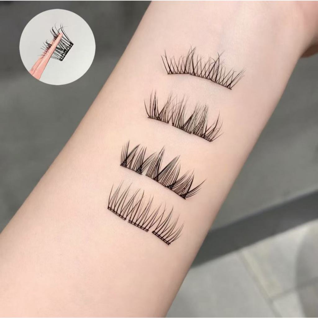 ขนตาปลอม ขนตาปลอมบนและล่าง ขนตาปลอมมีกาวในตัว ขนตาธรรมชาติ ขนตาปลอม มีกาวในตัว ติดทน ใช้ซ้ำได้ - รูปที่ 6