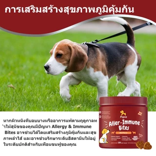 Popoo แพ็คสุดคุ้ม 2สูตร โปรไบโอติกสำหรับสุนัข และ Aller-Immune for Dogs ขนมสุนัข ช่วยระบบทางเดินอาหารและเสริมภูมิคุ้มกัน