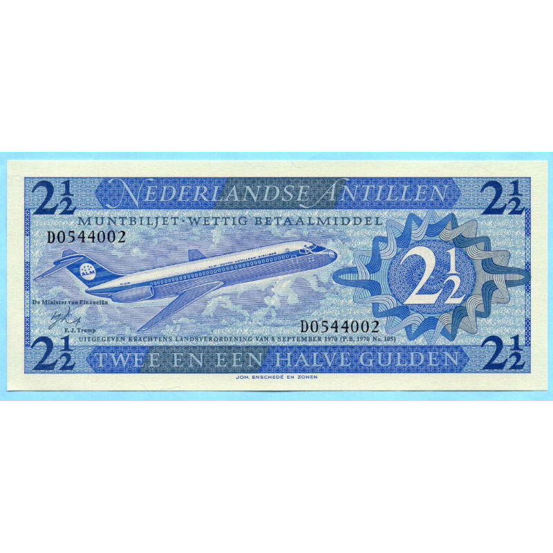 Netherlands Antilles 2/12 Gulden  1970