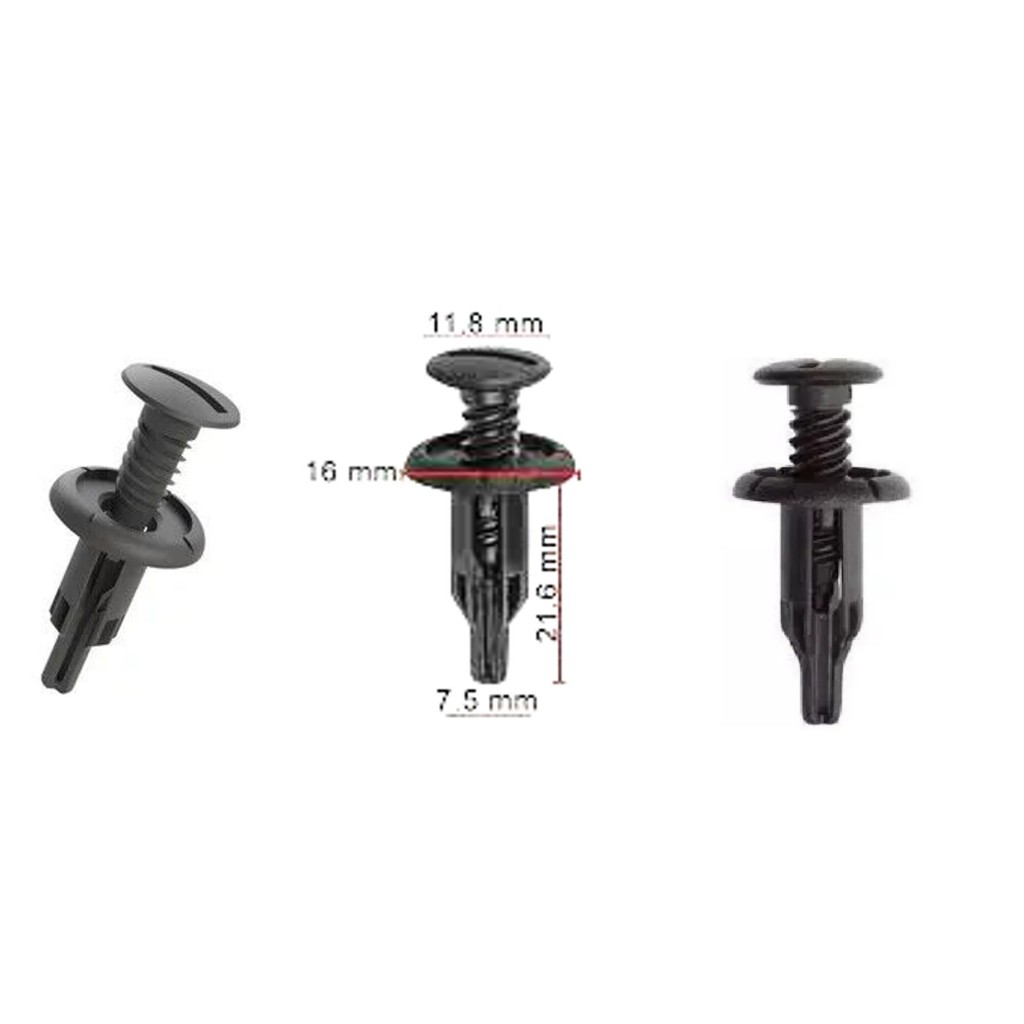 SKU-A776(1ชุด 10ตัว) คลิปยึดพรมกรุท้าย HONDA CIVIC DIMENSION ES ไดเมนชั่น(2001-2005) - รูปที่ 3