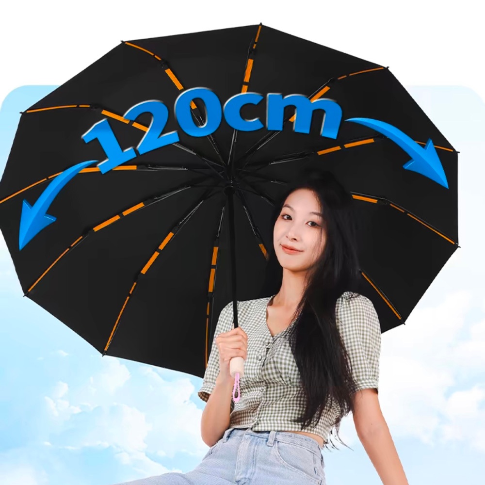 PANDA ร่ม ร่มอัตโนมัติ สีพื้น กันฝนกันแดดกันUV พกพาสะดวก น้ำหนักเบา Umbrella ระบบเปิด-ปิดออโต้ ส่งจากไทย NO:UV26