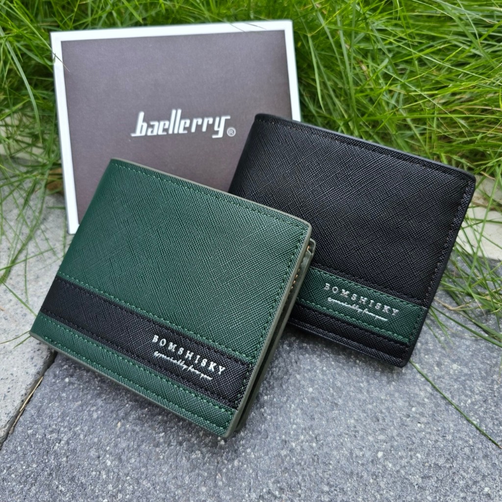 กระเป๋าสตางค์ผู้ชาย หนังPU งานสวย เท่ห์ คลาสสิค ราคาเบาๆ พร้อมกล่อง