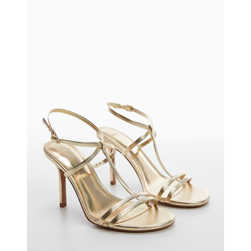 Mango shoes สีทอง38ส้นเข็ม