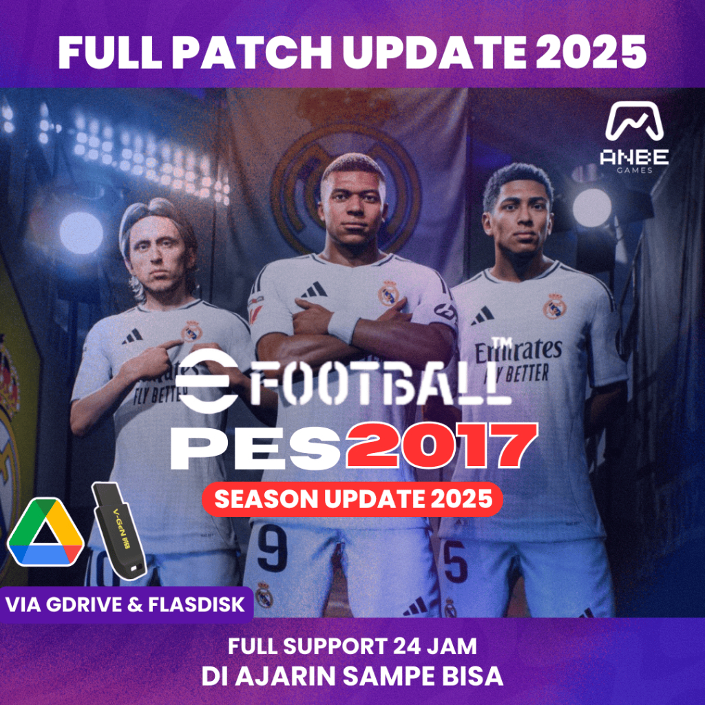 [ USB ] PC Game เกมคอม PES 2017 + patch 2025