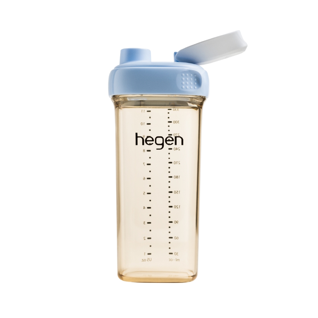 Hegen PCTO ขวดดื่มน้ำ ขนาด 11 ออนซ์ / 330 มล. ฝาสีฟ้า ไม่มีหลอด Drinking Bottle Blue v2