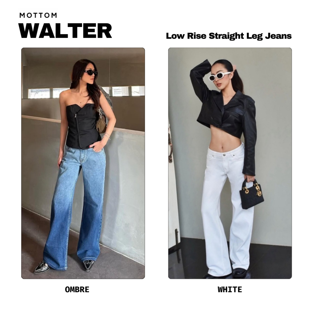 MOTTOM - WALTER Low Waist Straight Jeans