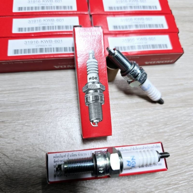 หัวเทียน(CPR6EA-9S)[31916-KWB-601]แท้ศูนย์/wave110iทุกรุ่น/ดรีม110i/ซุบเปอร์คลับทุกรุ่น/