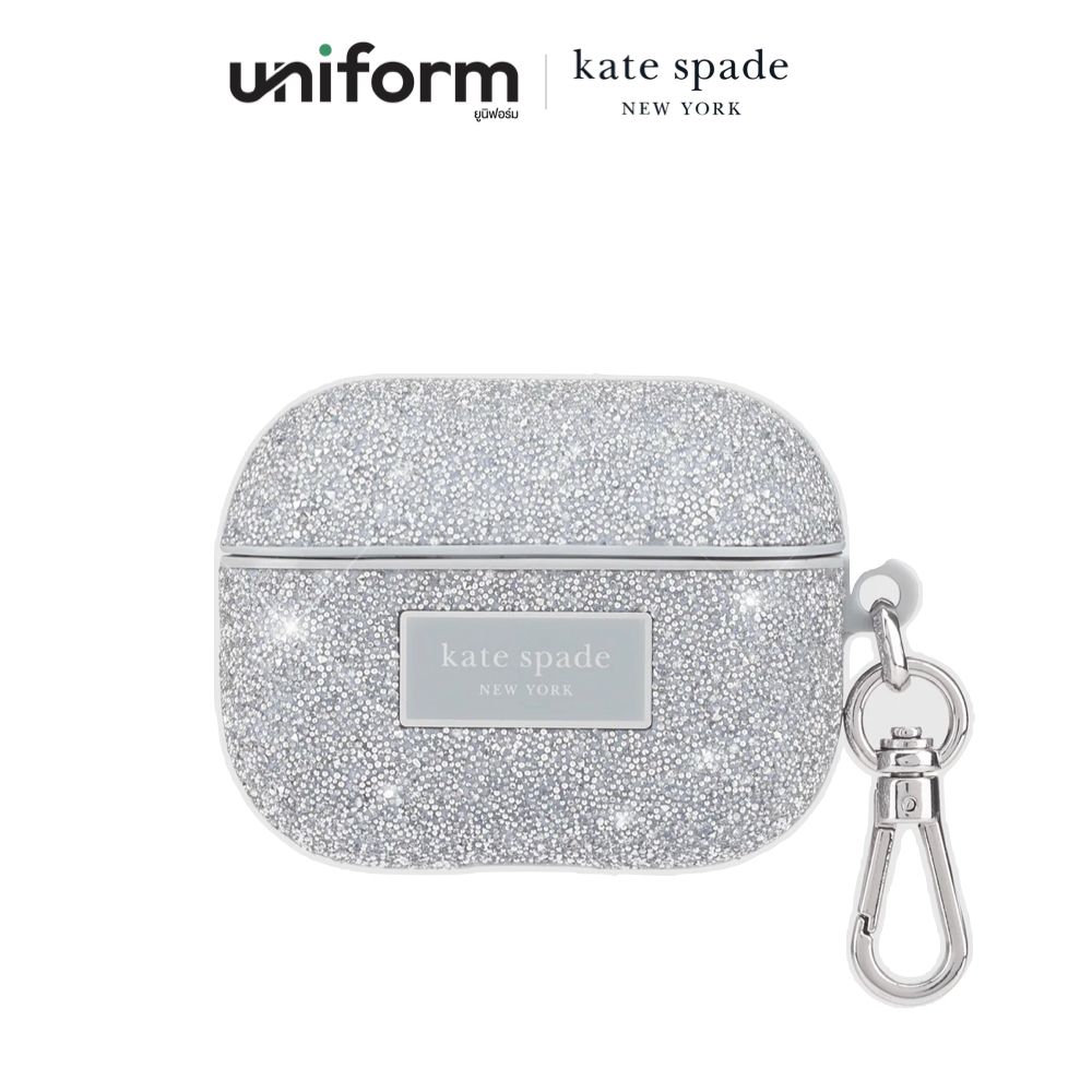เคสหูฟัง KATE SPADE Crystal Pave Case for AirP0ds Pro 1/2 - Silver