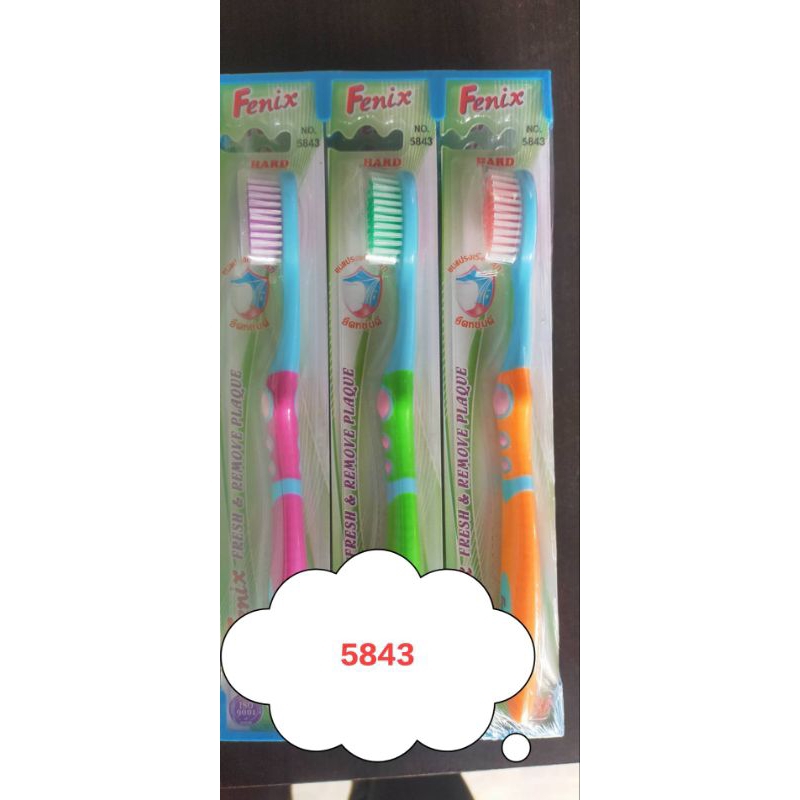 แปรงสีฟัน Fenix 5843 (รุ่นขนแปรงแข็ง) ราคาต่อ 1 ด้าม