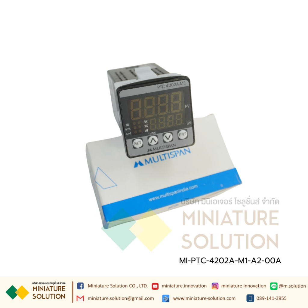 PTC-4202A-M1-A2-00A Universal Programmable controller with RS-485 MODBUS, 48x48 Multispan