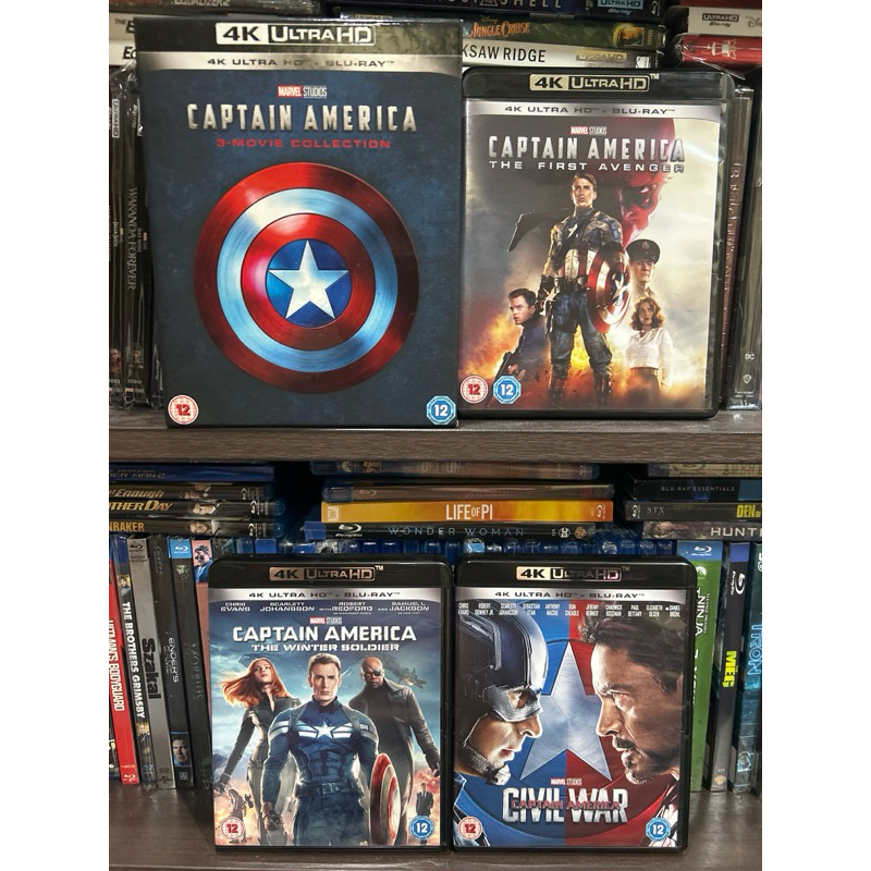 4K Ultra HD + Blu-ray แท้ : Captain America 3-Movie Collection