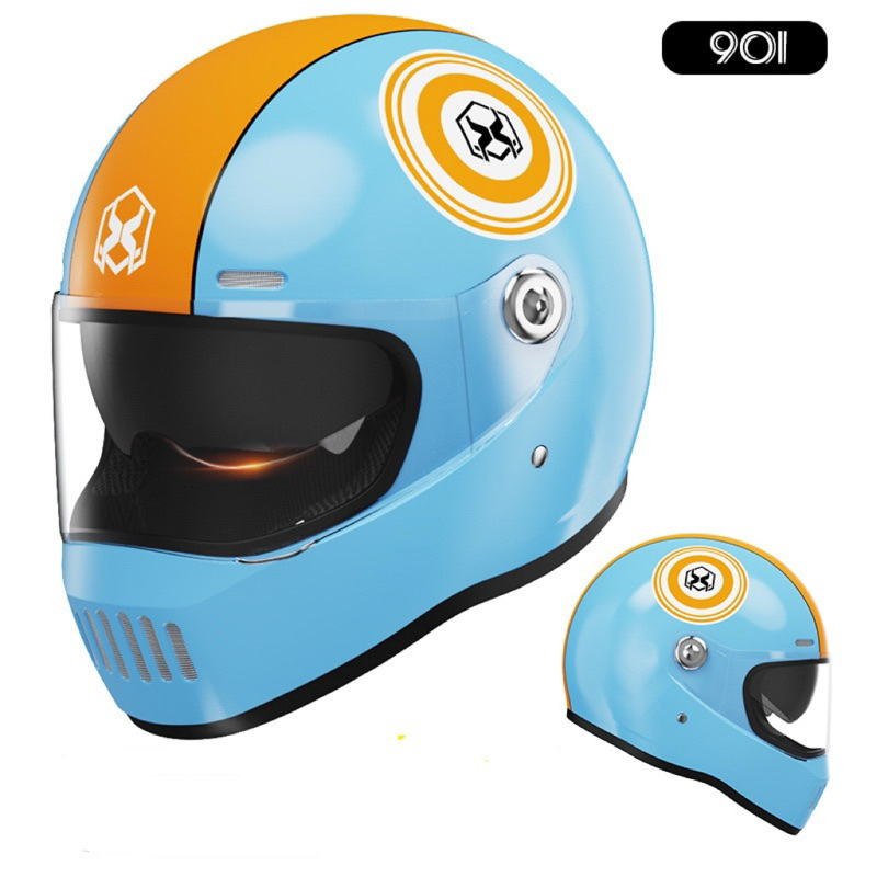 901GW หมวกกันน๊อคเต็มใบ ออกแบบกระจก 2ชั้น กันแสงสะท้อน รถจักรยานยนต์ Motorcycle helmet