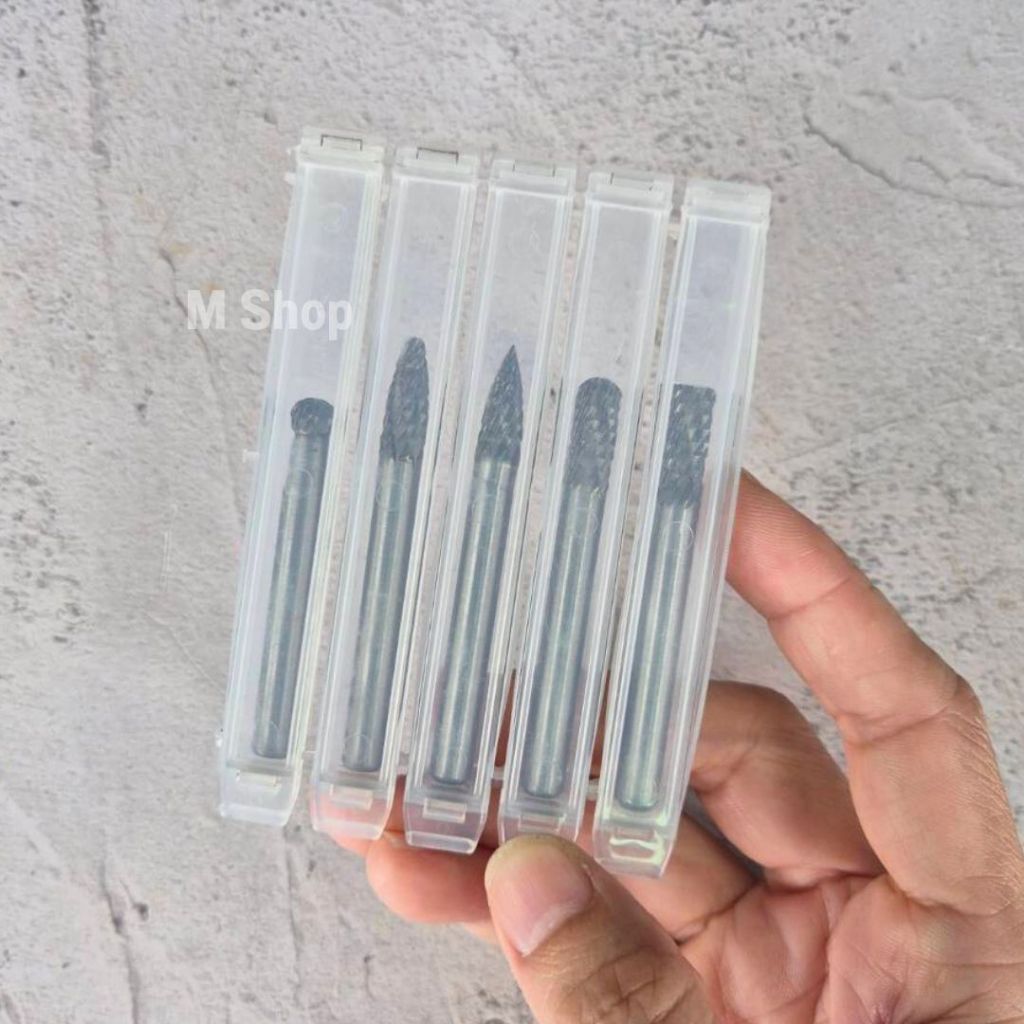 เหล็กเจียร ดอกเจียรคาร์ไบด์ ดอกกัดเหล็ก  แกน 6 มิล 5 ตัวชุด - รูปที่ 7