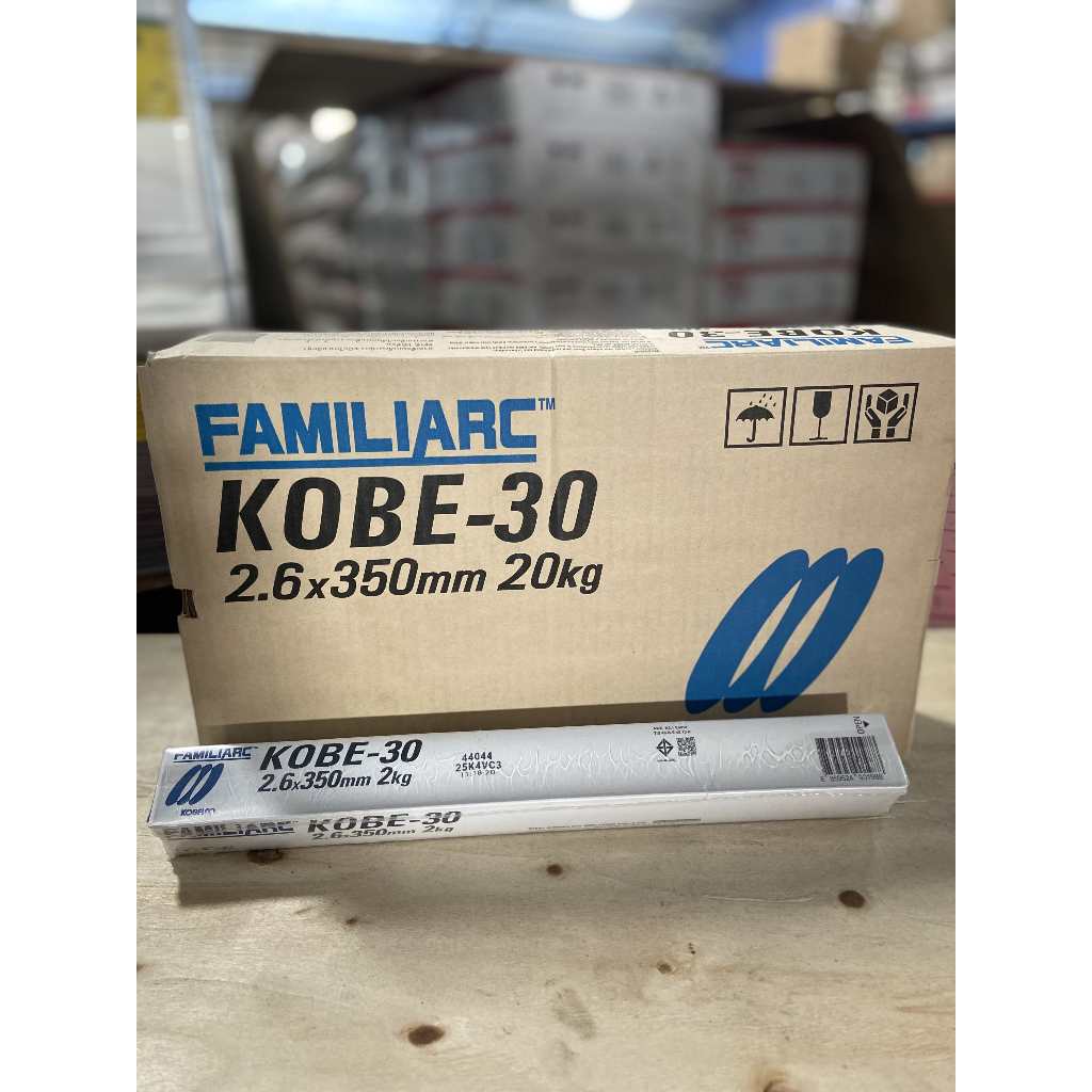 ลวดเชื่อมไฟฟ้า KOBE รุ่น KOBE-30 ขนาด 2.6 มม. แบ่งขาย น้ำหนัก 2 กก.