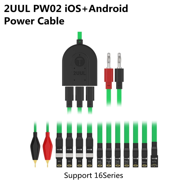 2uul PW02 การตรวจจับที่มีประสิทธิภาพ Type-C Apple 6-16PM Android Repair เครื่องมือทดสอบ