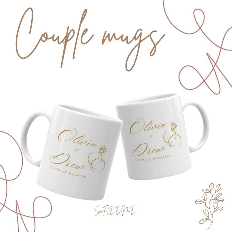 Couple mugs collection 👩‍❤️‍👨
แก้วมัคสกรีนลายคู่ (แก้วคู่)