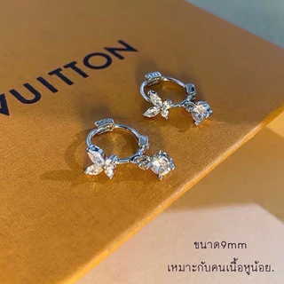 🛵มีบริการส่งด่วน🛵 𝑆𝑖𝑙𝑣𝑒𝑟 92.5% ต่างหูเงิน ต่างหูห่วง ตุ้มหู 1 คู่ คนแพ้ง่ายใส่ได้