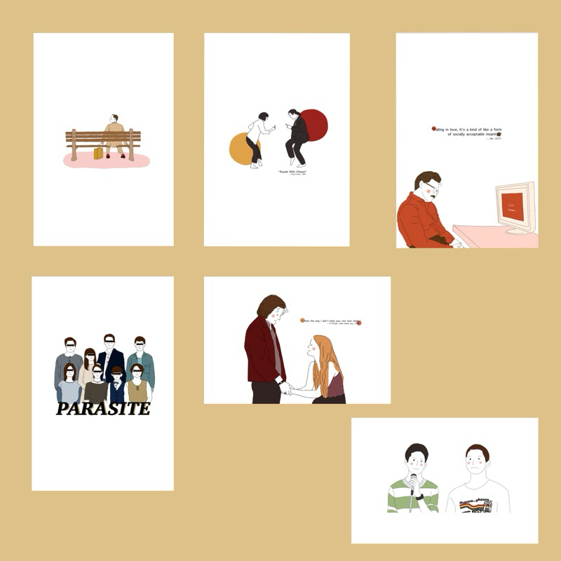 POSTCARD / MOVIE 🥓✨ โปสการ์ดหนังโปรดในดวงใจ (ขนาด 4x6)