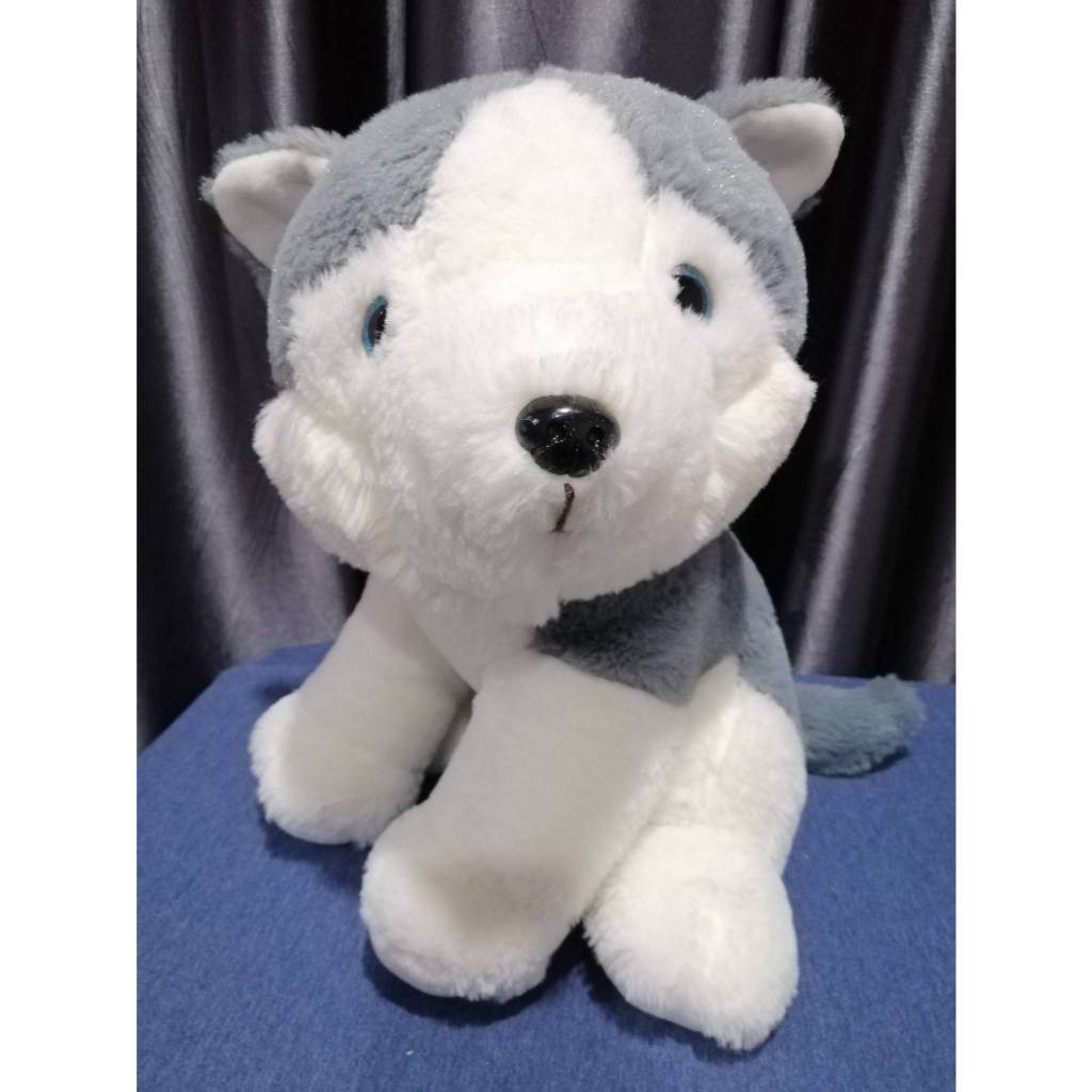 ตุ๊กตาหมา ไซบีเรียนฮัสกี Siberian Husky ขนาด 13นิ้ว