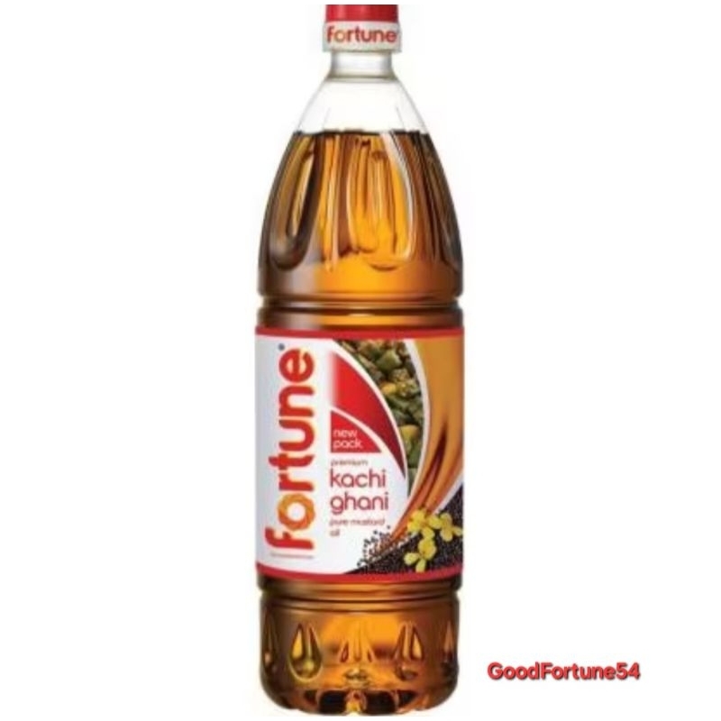 น้ำมัน มัสตาร์ด  ขนาด 500ml และ 1L ของอินเดีย Fortune Kachi Ghani Pure Mustard oil