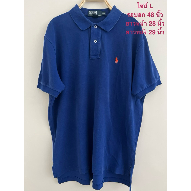 เสื้อคอปกแบรนด์ Polo RL แท้💯 มือสอง ขนาดอก 48 นิ้ว