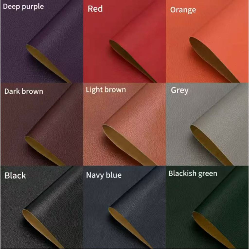 หนังมีกาวในตัวสำหรับซ่อมโซฟาแผ่นปะติดเฟอร์นิเจอร์โต๊ะเก้าอี้สติกเกอร์กระเป๋าที่นั่งรองเท้าแก้ไขหนังเ