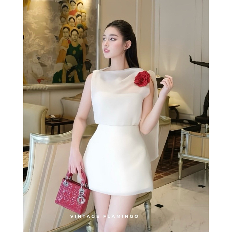 Vintage Flamingo- CHARM SET