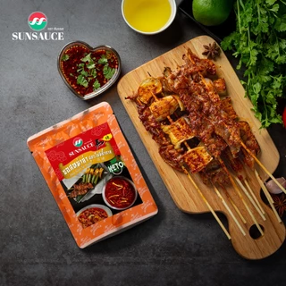 ซอสหม่าล่าไม่มีน้ำตาล ปิ้งย่าง ชาบู ปรุงน้ำซุป รสหม่าล่า ซอง 100 กรัม - SUNSAUCE(ซันซอส)