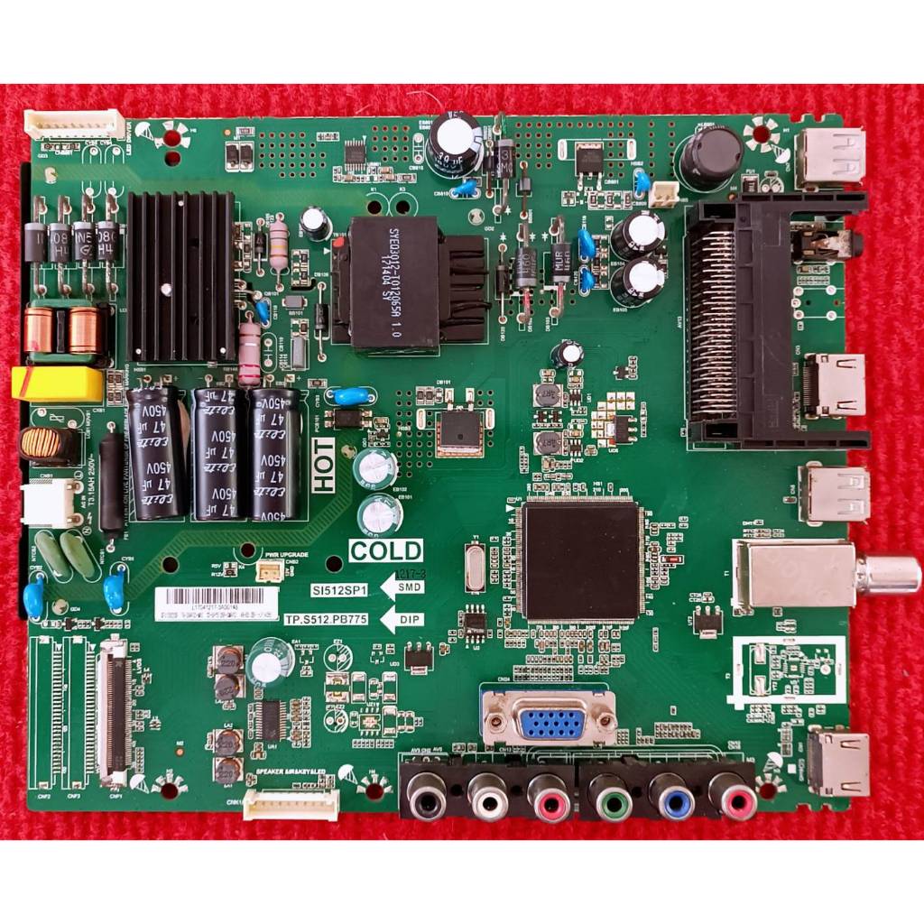 เมนบอร์ด TCL LED32D2920 , LED40D2930 , LED43D2920  พาสบอร์ด TP.S512.PB775