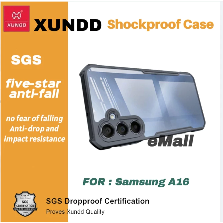 Xundd เคส For Samsung Galaxy A06 A16 A36 A07 A17 A56 S25 FE A37 A57 Case เคสป้องกันการกันกระแทก TPU+ฝาหลังอะคริลิคใส