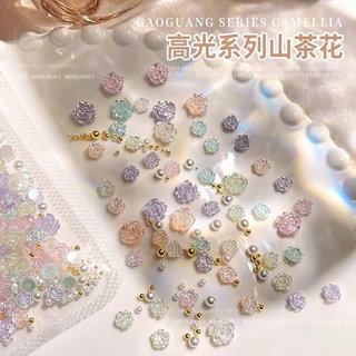 อะไหล่ดอกกุหลาบคละสีคละไซส์ ตกแต่งเล็บให้สวยงาม 50 ชิ้น/ห่อ สินค้าพร้อมส่ง
