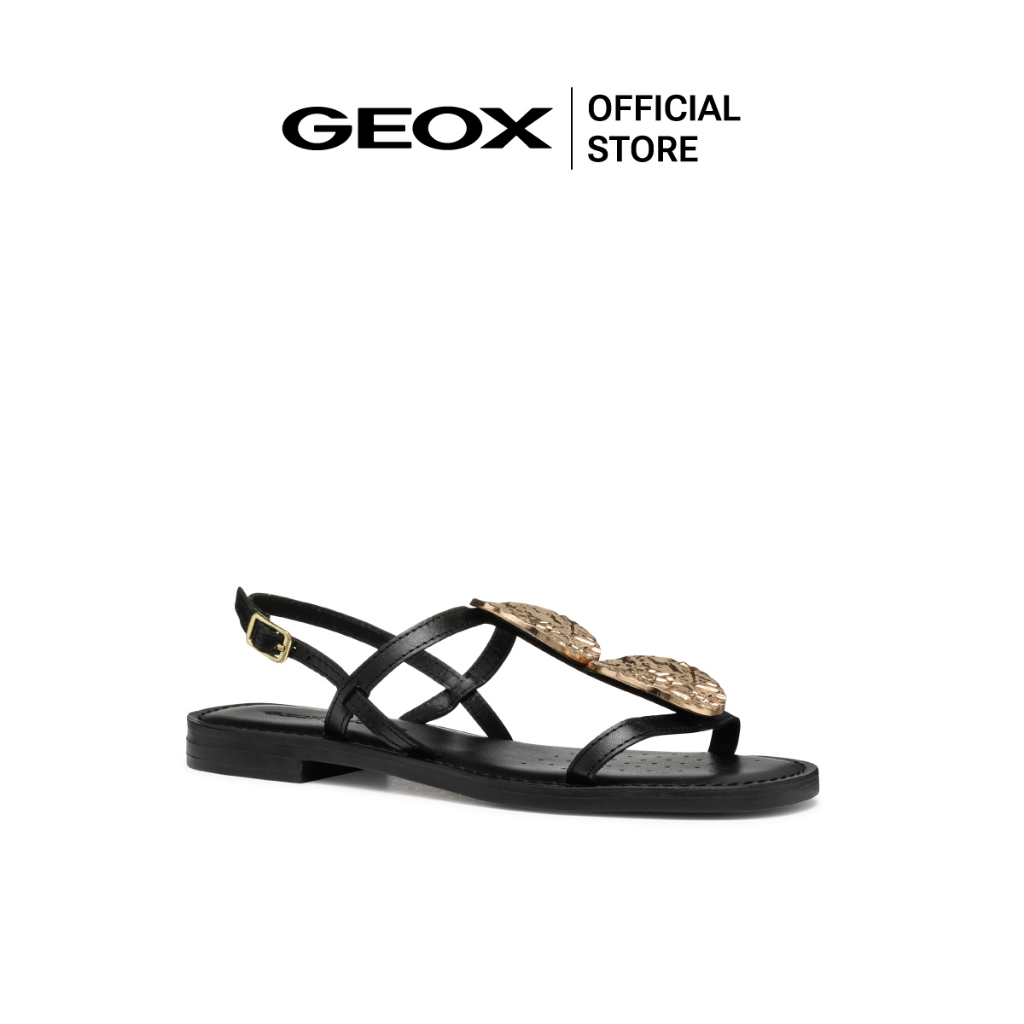 GEOX รองเท้าแตะผู้หญิง รุ่น D MADDALUSIAC - BLACK SS25 (D55YMFC9999F_S5BKXX)