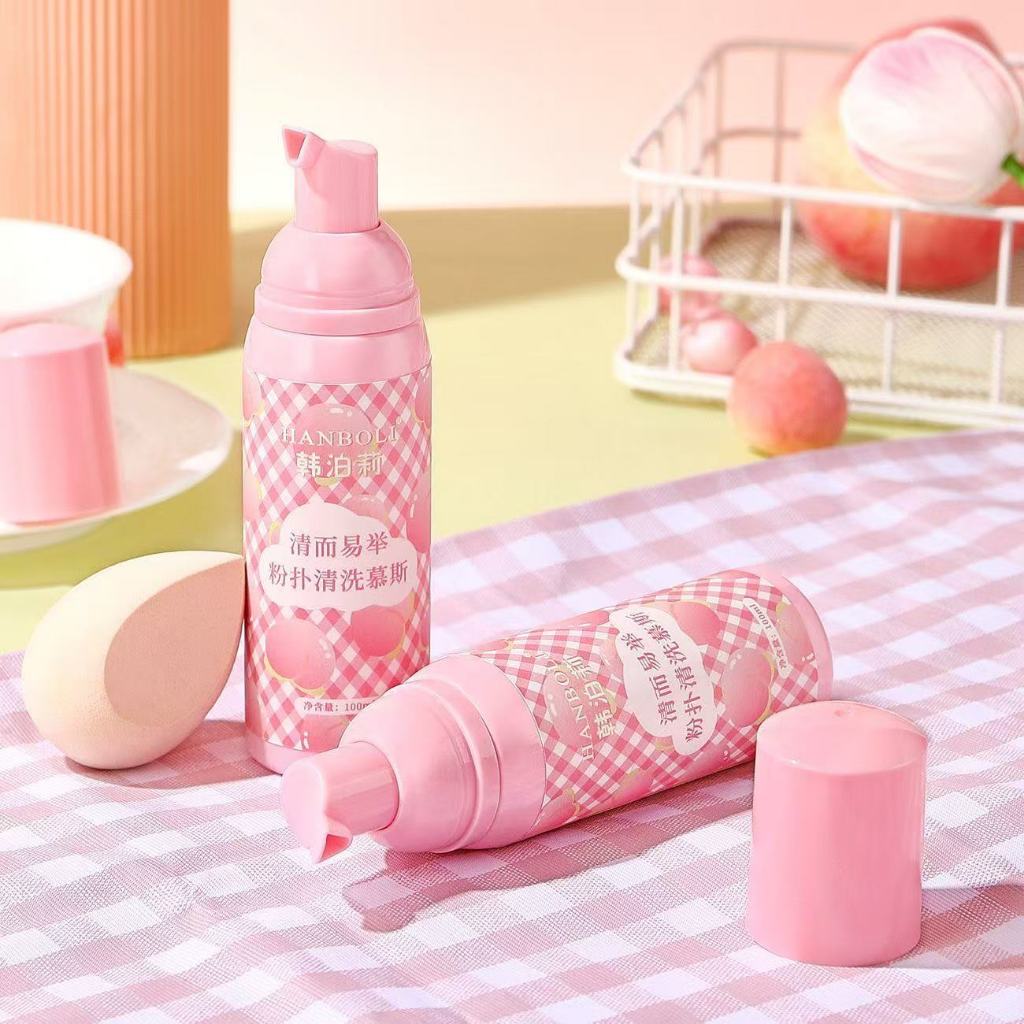 น้ำยาล้างแปรงแต่งหน้า น้ำยาล้างพัฟแปรงแต่งหน้า ไม่ต้องแช่ ฟองอย่างรวดเร็ว พัฟคลีนส์บับเบิ้ลมูส 100มล - รูปที่ 2