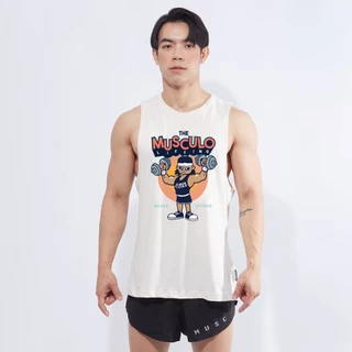 Musculo เสื้อกล้ามเปิดปีกพิมพ์ลาย รุ่น2024