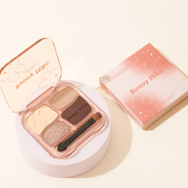 Oma อายแชโดว์ เนื้อฝุ่น เรียบเนียน ประกายชิมเมอร์ สีสวย กันน้ำ ติดทนนาน ทนทาน สําหรับทุกสภาพผิว 4 สี