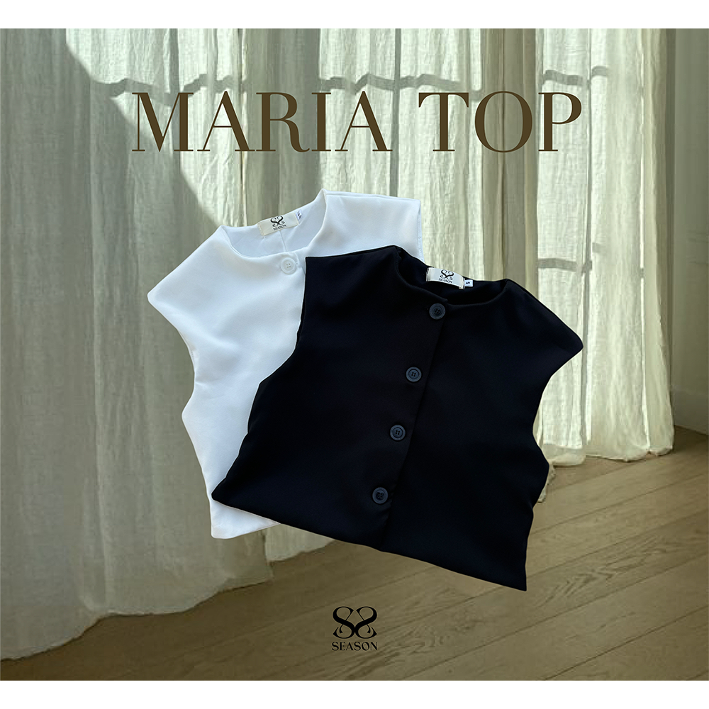 SEASON STUDIO - MARIA TOP / แขนกุด กระดุมหน้า ทรงสวย