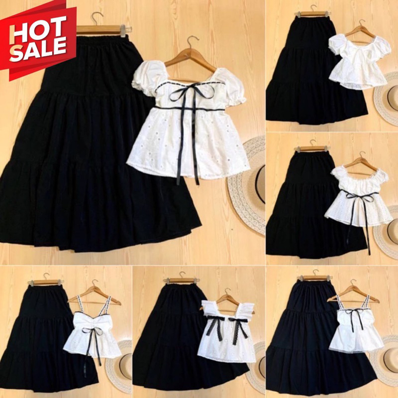 LILY เซ็ต 2 ชิ้น[เสื้อ+กระโปรง] NO.1 มีให้เลือกถึง 20+ แบบ *ขายเสื้อแยกก็มีนะคะ* งานสวยตรงปก รุ่นฮิตรุ่นขายดีค่าา