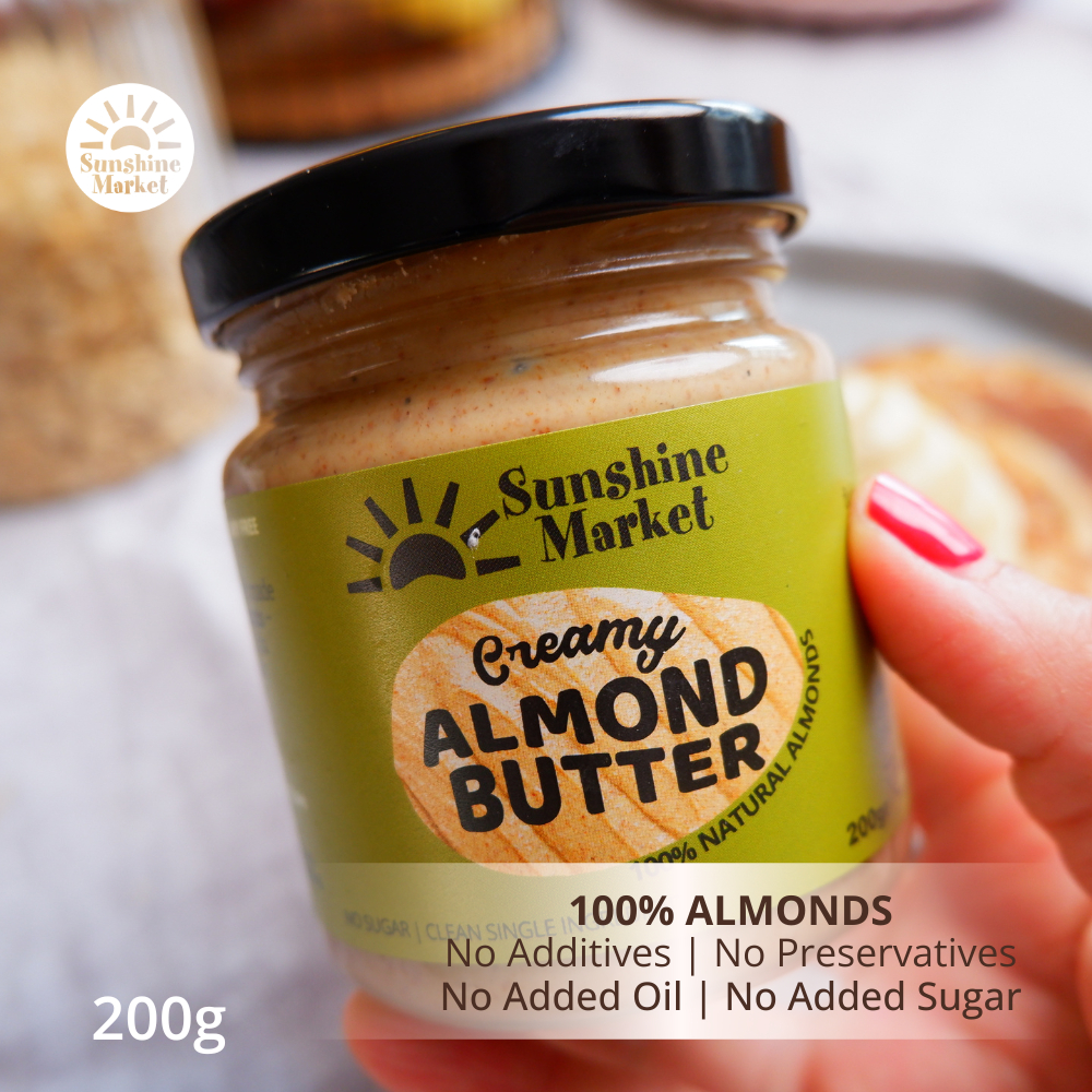 อัลมอนด์บัตเตอร์เนียน Creamy Almond Butter | Sunshine Market