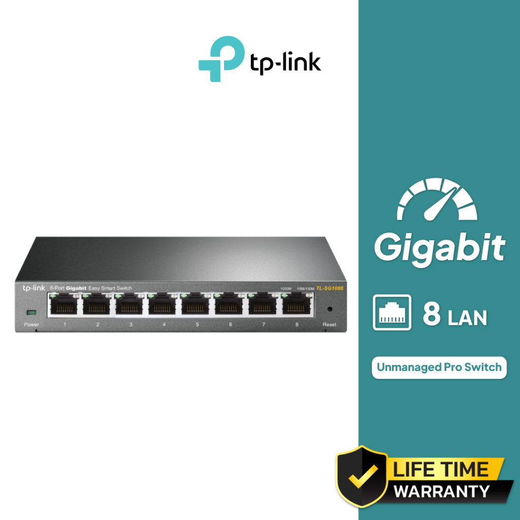 TP-Link 8-Port Gigabit Unmanaged Pro Switch รุ่น TL-SG108E