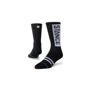 STANCE ถุงเท้าวิ่ง RUNNING SOCK รุ่น OG UL CREW ข้อยาวสีดำ ม…