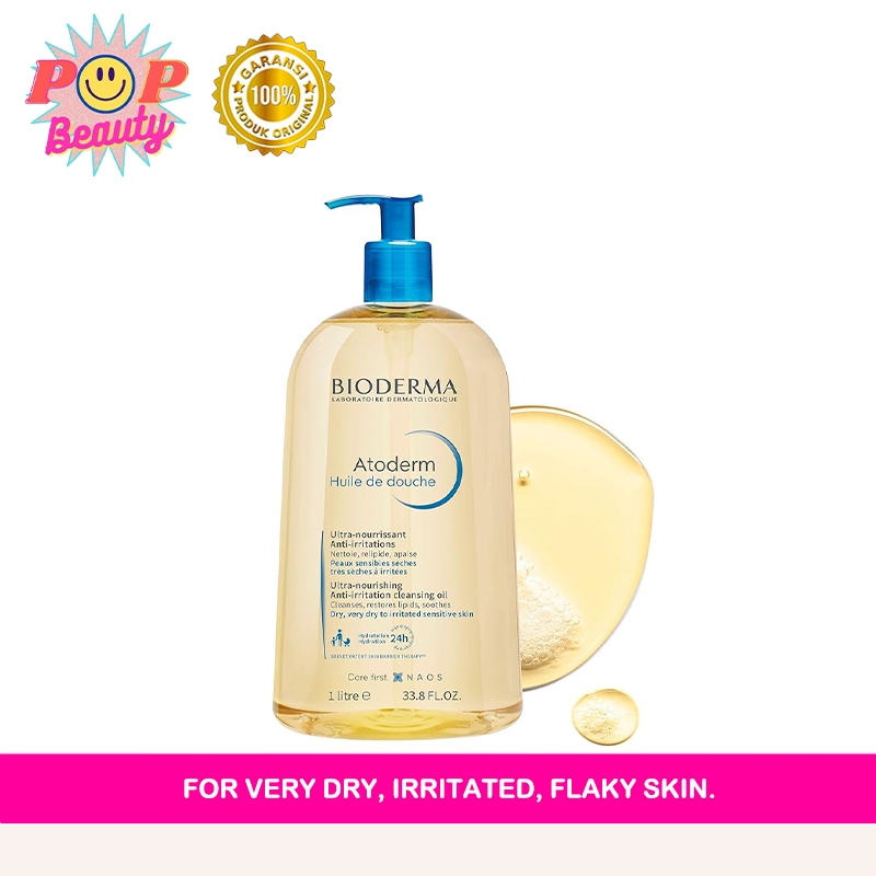 พร้อมส่ง Bioderma Atoderm Huile de douch 1000ml Shower Oil สำหรับผิวแห้งมาก ระคาย เป็นขุย