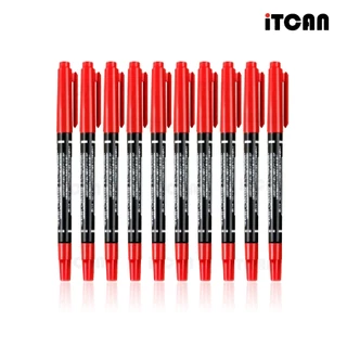 iTCAN ปากกามาร์กเกอร์ ปากกาเคมี Marker Pen Permanent ปากกาแห้งเร็วกันน้ำ เขียนซองไปรษณีย์ AW-120