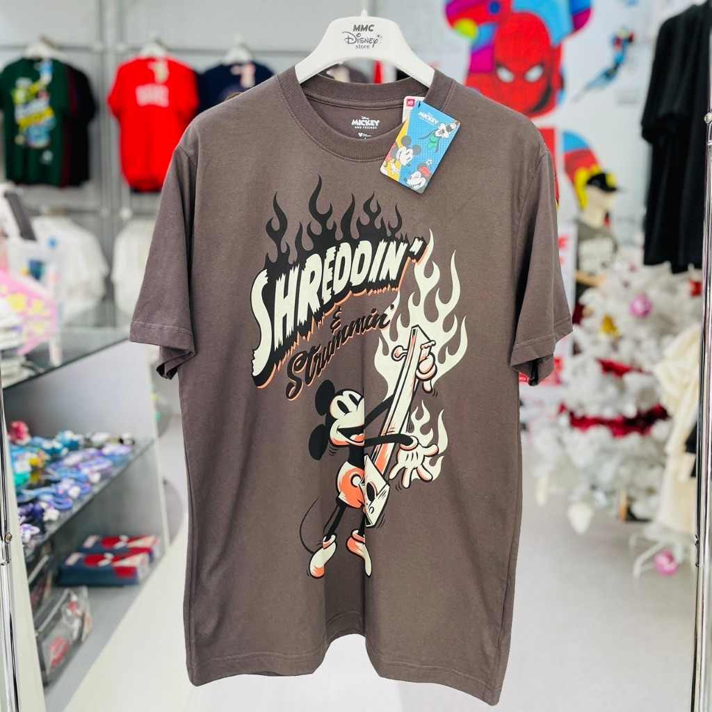 Power 7 Shop เสื้อยืดการ์ตูน มิกกี้เมาส์ ลิขสิทธ์แท้ DISNEY (MK-268 สีเทา) — صورة 4
