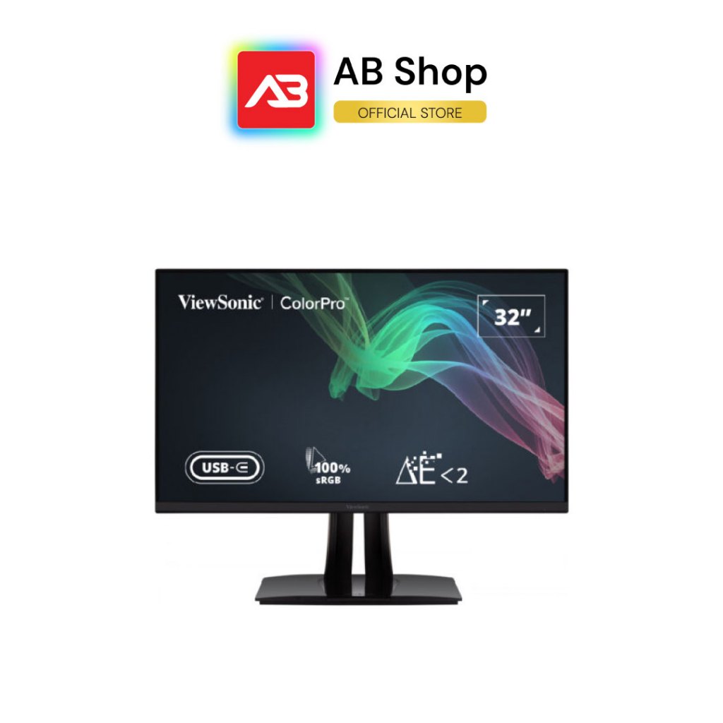 ViewSonic จอมอนิเตอร์ 32″ 4K(3840×2160)(UHD) 60Hz SuperClear IPS panel รุ่น VP3256-4K