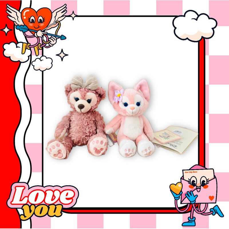 (ของแท้💯)  ตุ๊กตาเกาะไหล่ Linabell & Shelliemay disney สุดคิ้ว 🧸💖