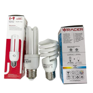 RACER หลอดประหยัด หลอดตะเกียบ 3U RACER 20W 23W 25W ล้างสต็อค