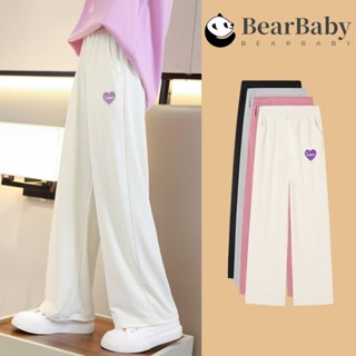 กางเกงลำลองเด็กหญิง กางเกงขายาวเด็ก ขวากว้าง ลายหัวใจ สีหวาน…