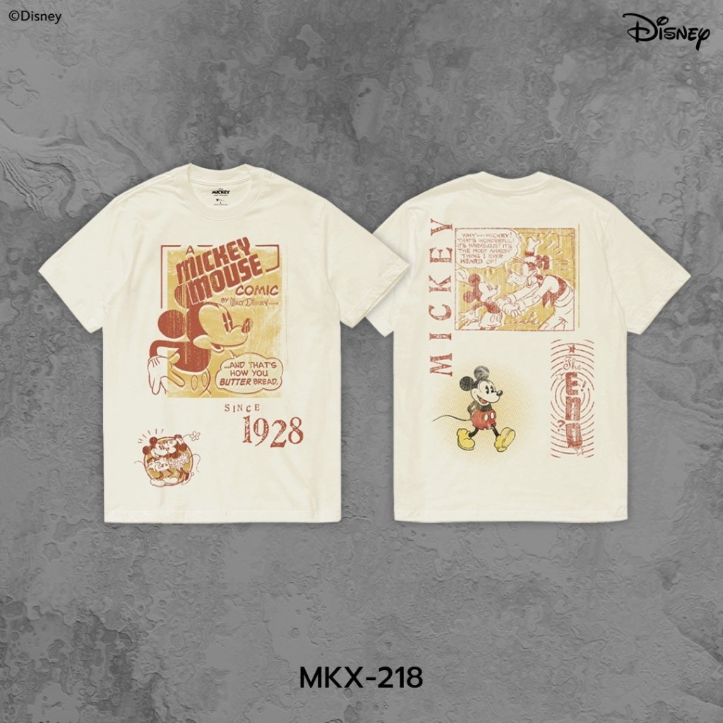 Power 7 Shop เสื้อยืดการ์ตูน "Mickey Mouse" ลิขสิทธ์แท้ DISNEY (MKX-218)
